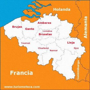 Mapa de Bélgica 